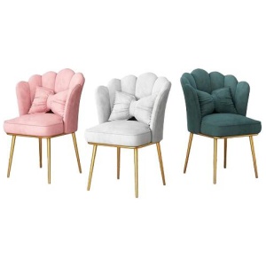 NNEOBA Nordic Armchair Modern living room furniture flannel Single seat Sofas bedroom balcony lounge Makeup Backrest waiting chairs