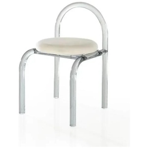 NNEOBA Six Colors Crystal Makeup Chair Modern Acrylic Furniture Unique Relax Lounge Dining Chair Clear Meubles De Salon Household Items