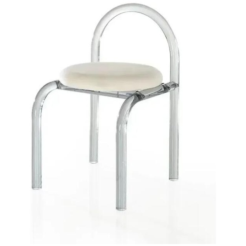 NNEOBA Six Colors Crystal Makeup Chair Modern Acrylic Furniture Unique Relax Lounge Dining Chair Clear Meubles De Salon Household Items