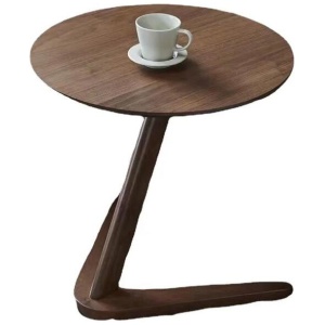 NNEOBA Solid Wood Round Side Table