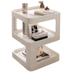 NNETM Chic Nordic-Inspired Bedside Table - Beige
