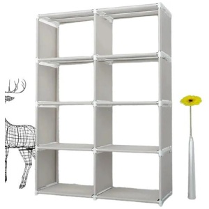 NNETM Discover the perfect blend of form and function in this double-grid bookshelf