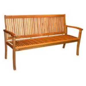 Nairobi 3 Seater Outdoor Bench Neutral