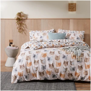 Nala Flannelette Quilt Cover Set - King