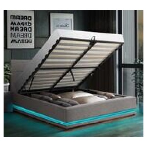 Nate Led Queen Bed Grey