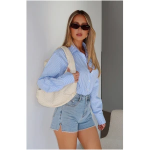 New Addiction Denim Shorts Light Blue
