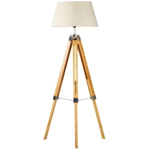 New Oriental Rubi Classic Tripod Floor Lamp - Natural