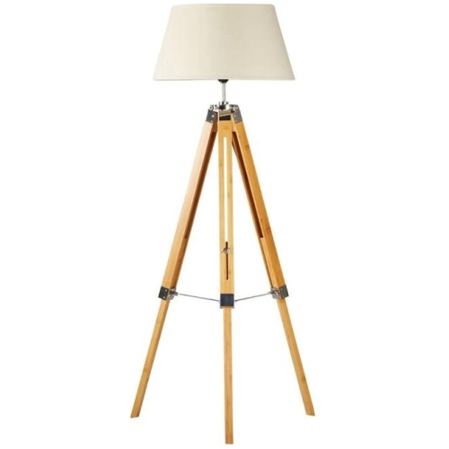 New Oriental Rubi Classic Tripod Floor Lamp - Natural