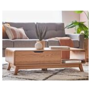Niva 1 Drawer Coffee Table Brown