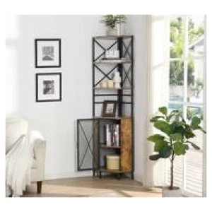 Nola 6 Shelf Bookshelf Brown
