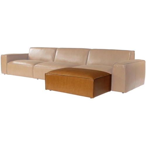 Nola Modular Leather Ottoman
