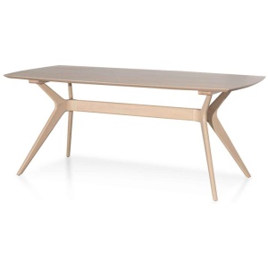 Nora 1.85m Dining Table - Pale Oak by Interior Secrets - AfterPay Available
