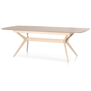 Nora Extendable Dining Table - Pale Oak by Interior Secrets - AfterPay Available