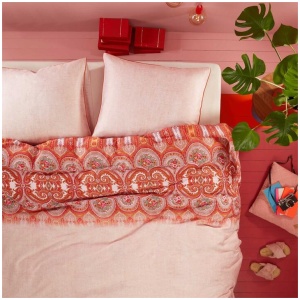 Oilily Paisley Pink Quilt Cover Set Queen