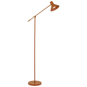 Olav Orange Floor Lamps Telescopic Modern Brass Metal Lights Telbix Lighting