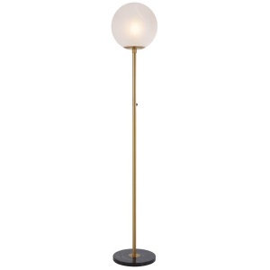 Oliana Floor Lamp Antique Gold Alabaster | Telbix Lighting