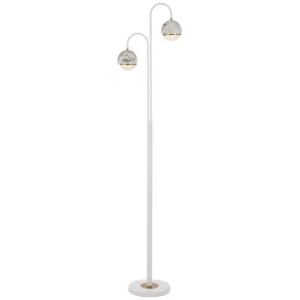 Oneta 2Light Floor Lamp White Clear | Telbix Lighting