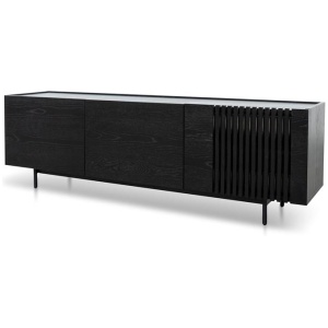 Onito 180cm TV Entertainment Unit - Full Black by Interior Secrets - AfterPay Available