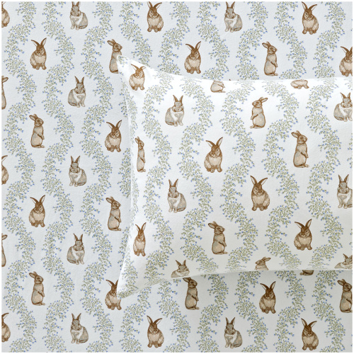 Otis Bunny Flannelette Sheet Set - King