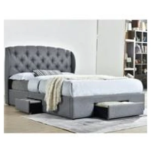 Otter Queen Storage Bed Grey