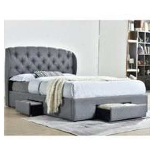 Otter Queen Storage Bed Grey