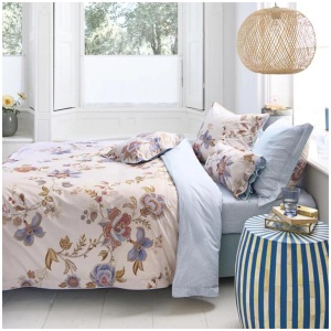 PIP Studio Cece Fiore White Cotton Quilt Cover Set Super King