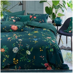 PIP Studio Fleur Grandeur Dark Blue Cotton Quilt Cover Set Queen