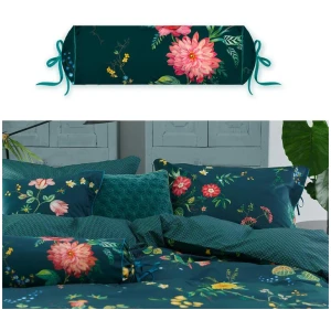 PIP Studio Fleur Grandeur Dark Blue Neck Roll Cushion
