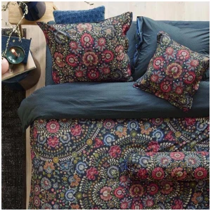PIP Studio Il Ricamo Dark Blue Cotton Quilt Cover Set King