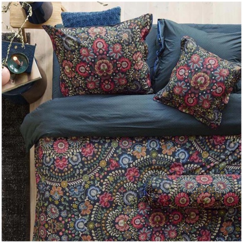 PIP Studio Il Ricamo Dark Blue Cotton Quilt Cover Set King