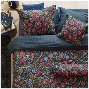 PIP Studio Il Ricamo Dark Blue Cotton Quilt Cover Set Queen