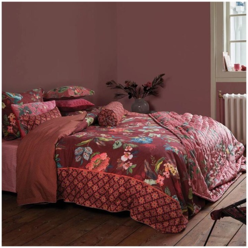 PIP Studio Poppy Stitch Red Cotton Quilt Cover Set King