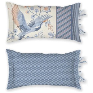 PIP Studio Royal Birds Blue Oblong Cushion