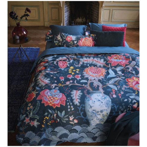 PIP Studio Tree of Life Dark Blue 100% Cotton Quilt Cover Set Queen