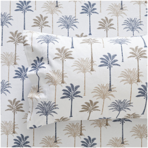 Palm Springs Flannelette Sheet Set - Queen