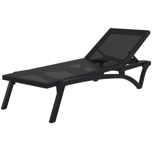 Pantha Outdoor Sun Lounger - Black by Interior Secrets - AfterPay Available