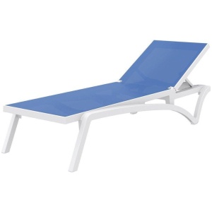 Pantha Outdoor Sun Lounger - Blue by Interior Secrets - AfterPay Available