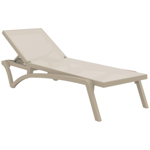 Pantha Outdoor Sun Lounger - Taupe by Interior Secrets - AfterPay Available
