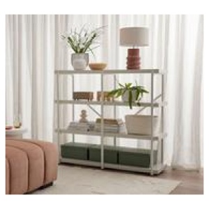 Paros Lowline Bookcase White