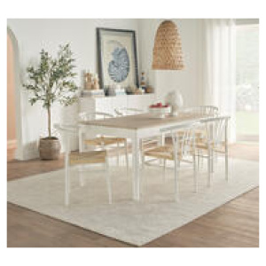 Parson 6 Seater Dining Table Brown
