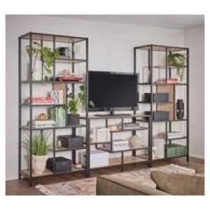 Pasadena Lowline Bookcase Brown