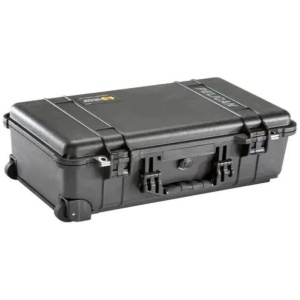 Pelican 1510 Case - Black Studio Case with Divider & Laptop Sleeve