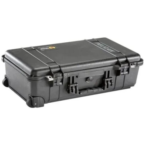 Pelican 1510 Case - Black Studio Case with Divider & Laptop Sleeve
