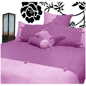 Phase 2 Scrunchie Orchid Quilt Cover Set SINGLE