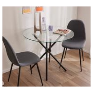 Pinto 4 Seater Dining Table Black