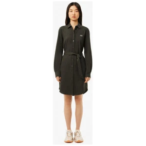Piqué Belted Shirt Dress