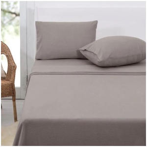 Polar Fleece Sheet Set Queen 36cm Wall Taupe