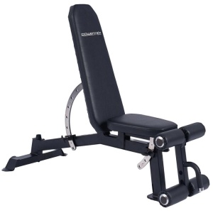 Powertrain Multi Workout Bench with Transport Wheels and Adjustable Backrest