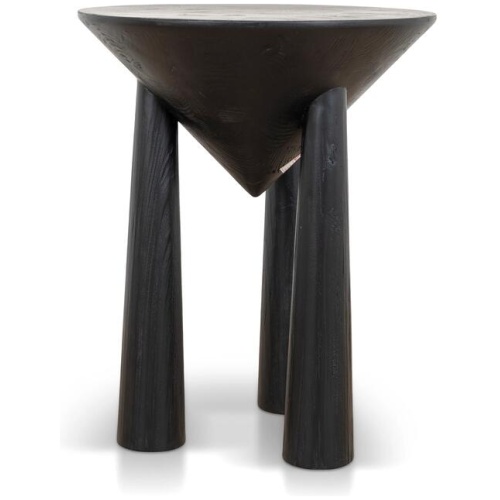 Prestige 45cm Round Side Table - Full Black by Interior Secrets - AfterPay Available