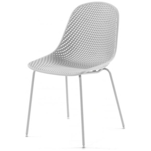 Quinby Outdoor Dining Chair - White by Interior Secrets - AfterPay Available